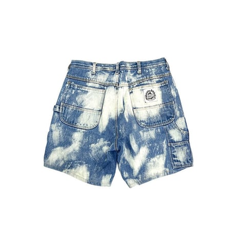【USED】00'S MILKCRATE ATHLETICS BLEACHED DENIM SHORTS