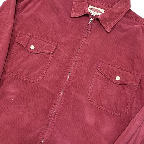 【USED】90'S VINCENZO CORDUROY ZIP SHIRT