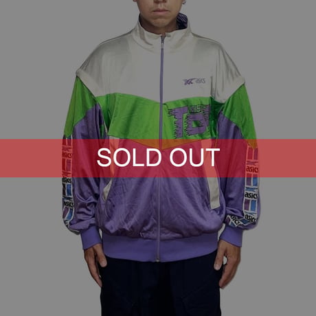 【USED】80's ASICS DETACHABLE TRACK JACKET MADE IN ITALY