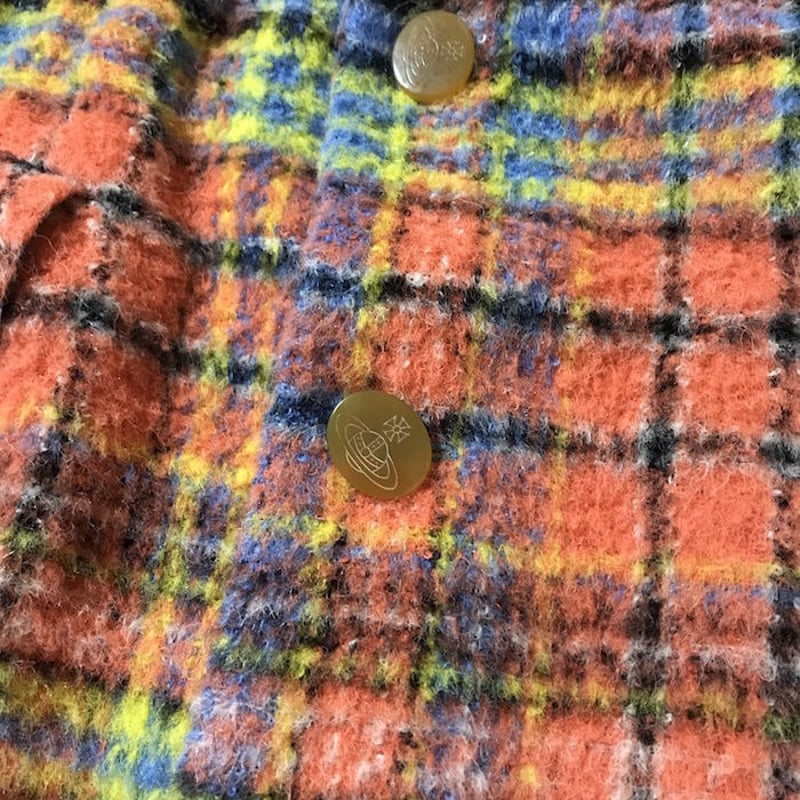 USED】90'S VIVIENNE WESTWOOD MAN CHECK ALPACA C USED】90'S VIVIENNE WESTWOOD MAN CHECK ALPACA C
