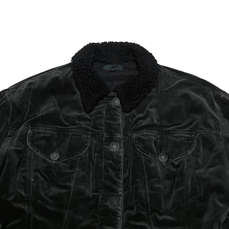 【USED】80's-90's JUNIOR GAULTIER VELVET PEPLUM JACKET COAT
