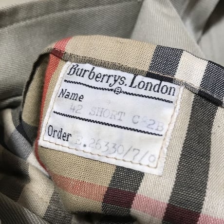 【USED】90'S BURBERRYS TRENCH COAT MADE IN ENGLAND