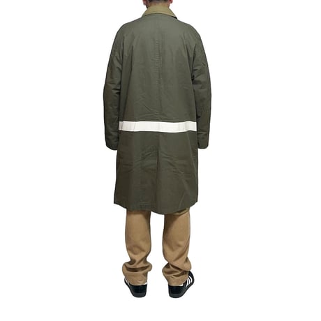 【USED】HELMUT LANG 1999 LINE PAINT FIELD COAT KHAKI