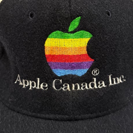 【USED】80's Apple Canada Inc. RAINBOW LOGO EMBROIDERED CAP