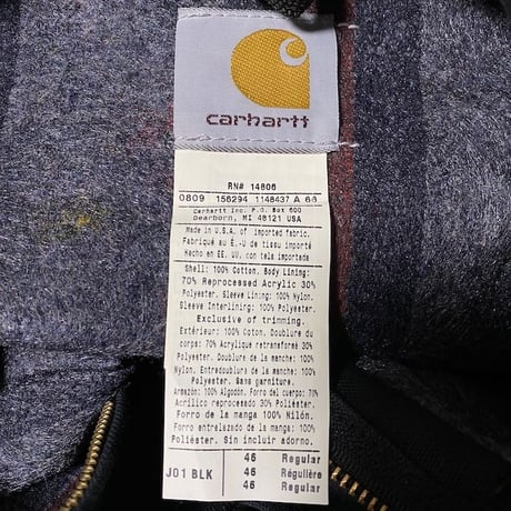【USED】90'S CARHARTT DUCK DETROIT JACKET
