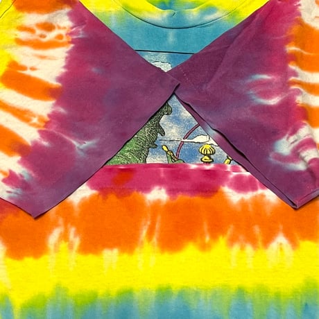 【USED】90's ALICE IN WONDERLAND TIE DYE T-SHIRT