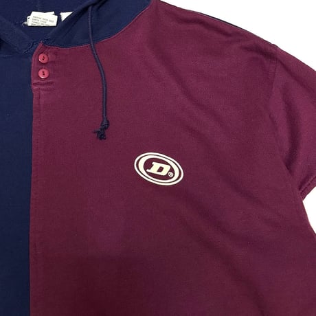 【USED】90's DUNLOP BICOLOR SWEAT PARKA