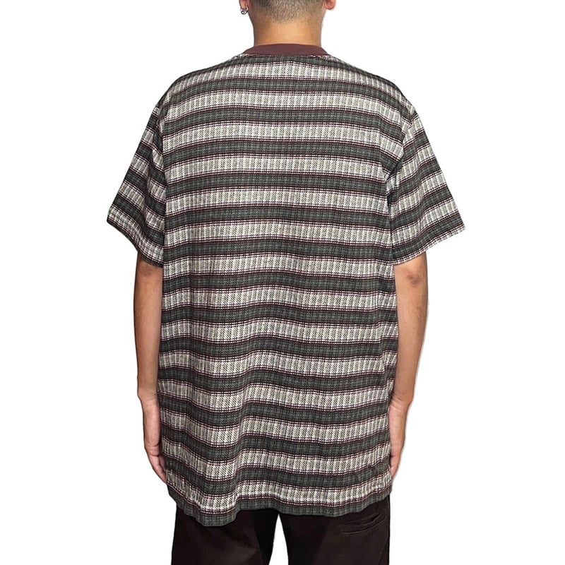USED】80's-90's OLD STUSSY JACQUARD BORDER POCK USED】80's-90's OLD STUSSY JACQUARD BORDER POCK