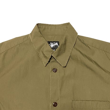 【DEAD STOCK】90'S STUSSY UNTRIMMED S/S SHIRT