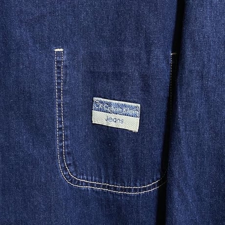 【USED】90'S CK CALVIN KLEIN JEANS ZIP DENIM JACKET