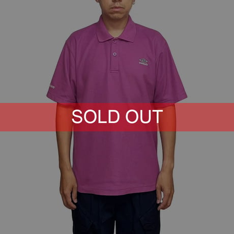 【USED】90's-00's UMBRO POLO SHIRT PINK PURPLE