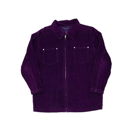 【USED】90'S DENIM & CO CORDUROY ZIP SHIRT