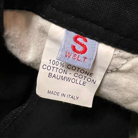 【USED】90's W.&L.T. JEANS CARGO POCKET OVERALLS BLACK
