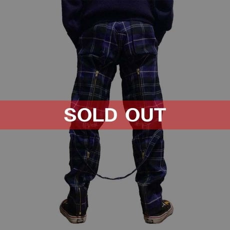 【USED】90'S VIVIENNE WESTWOOD GOLD LABEL MCPOIRET PLAID BONDAGE TROUSERS