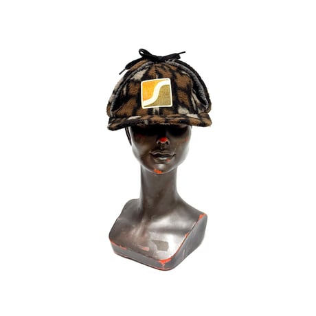 【USED】90's OLD STUSSY Camo Pattern Fleece Ear Flap Cap Made in USA