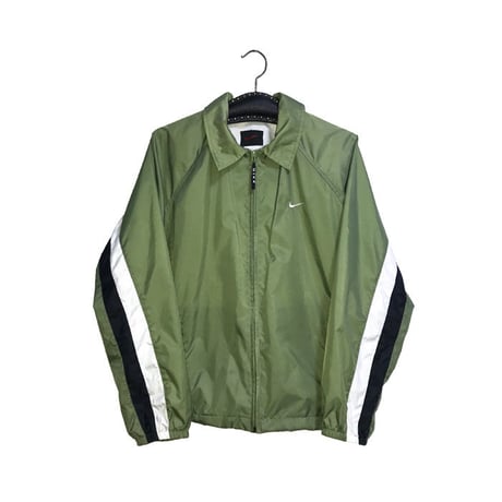 【USED】90'S NIKE NYLON JACKET MATCHA