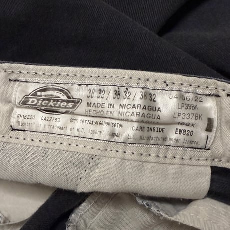 【USED】Dickies Wide Black Cargo pants