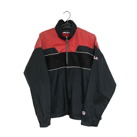 【USED】90'S FILA NYLON PULLOVER JACKET