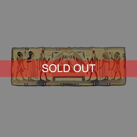 【USED】30'S-50'S HANDMADE EGYPTIAN PATCHWORK ART SPHINX