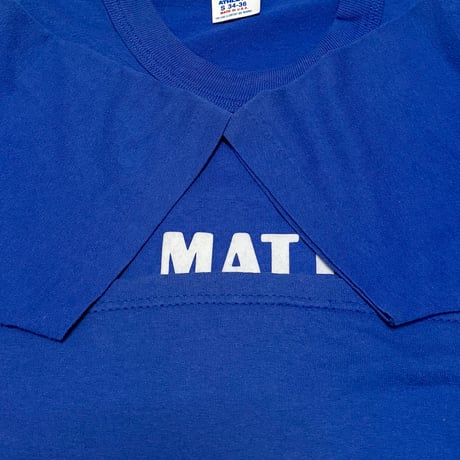 【USED】80's MATT FLOCK PRINT T-SHIRT