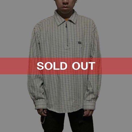 【USED】90'S VANS PULL-OVER CHECK SHIRT