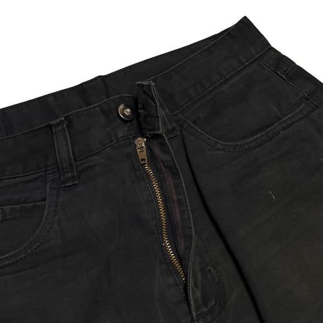 【USED】90's-00's Yves Saint Laurent Pour Homme Y Stitch Pocket Black Pants
