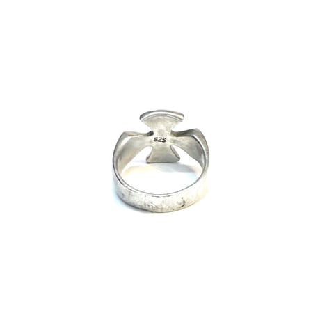【USED】90's IRON CROSS STERLING SILVER RING