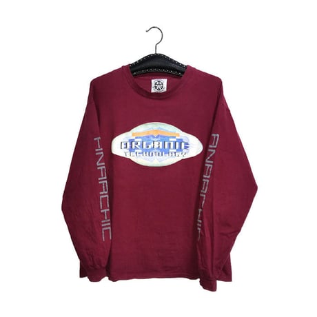 【USED】90'S  ANARCHIC ADJUSTMENT L/S T-SHIRT "ORGANIC TECHNOLOGY"