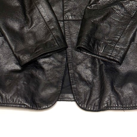 【USED】90's-00's EMPORIO ARMANI CALF LEATHER 3B BLAZER