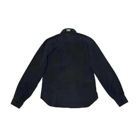 【USED】90's D&G DOLCE & GABBANA BLACK SHIRT