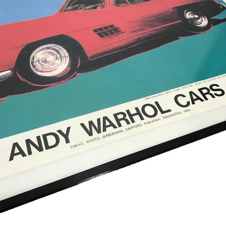 【USED】ANDY WARHOL "CARS" PROMOTION POSTER MADE IN 1989