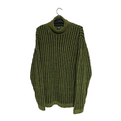 【USED】OVERSIZED HIGH NECK KNIT TOP