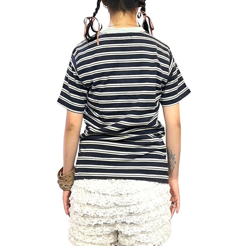 USED】90's bitch skateboards BORDER T-SHIRT | K
