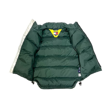 【USED】90'S TOMMY HILFIGER 2-TONE COLOR DOWN VEST