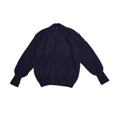 【USED】80's Italian Sailor’s Heavy Rib Zip Cardigan