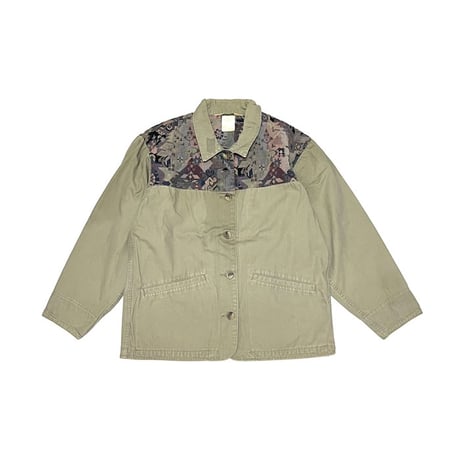 【USED】80's-90's L.L.Bean COTTON × JACQUARD SWITCHING JACKET