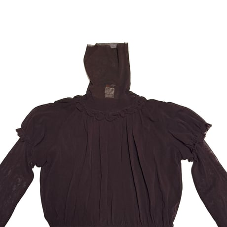 【USED】00's Jean Paul Gaultier SOLEIL Double-Layer Power Net Top