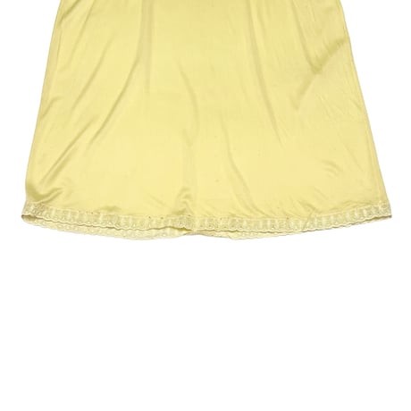 【USED】60's VINTAGE LINGERIE SLIP DRESS LEMON YELLOW