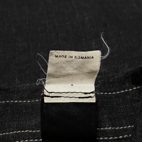 【USED】90's Gaultier Jeans LANTERN SLEEVE LINEN SHIRT BLACK