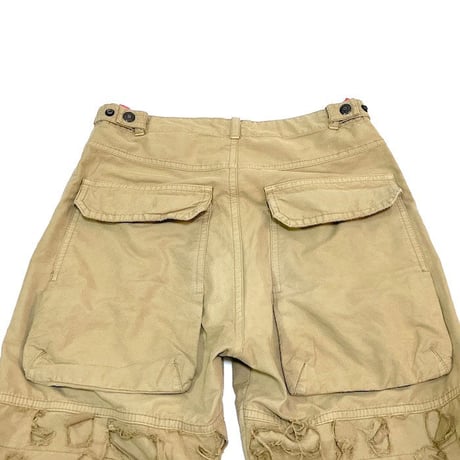 【USED】00'S GRIFFIN BLADECUT SLASH PANTS BEIGE
