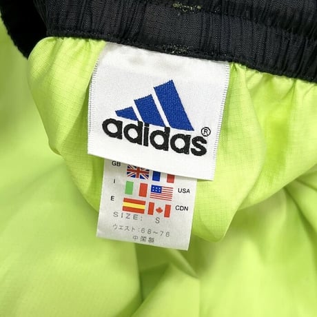 【USED】00'S ADIDAS NEON YELLOW EASY PANTS