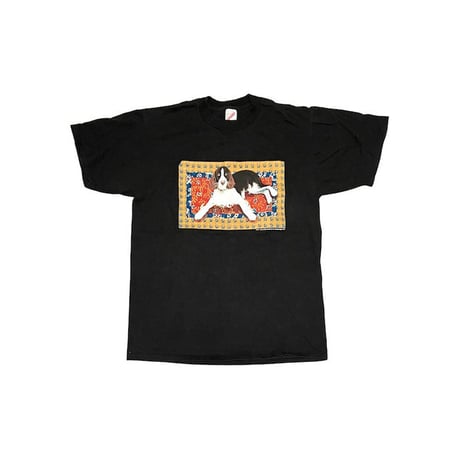 【USED】90'S M.E. BILISNANSKY-MCMORROW DOG T-SHIRT