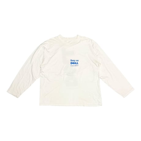 【USED】00's Easy as DELL Long Sleeve T-shirt Netherlands Promo