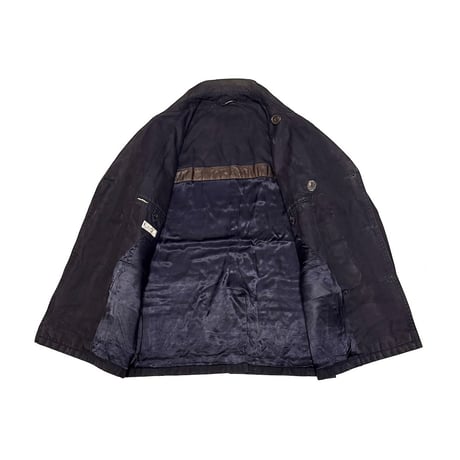 【USED】90's-00's HERMÈS Distressed French Workwear Style Peacoat Made in France