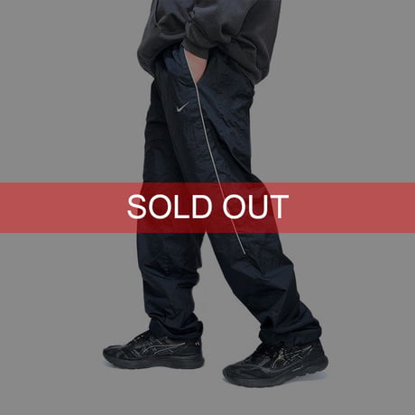 【USED】00'S NIKE HEXAGON RIPSTOP CLIMA-FIT PANTS BLACK