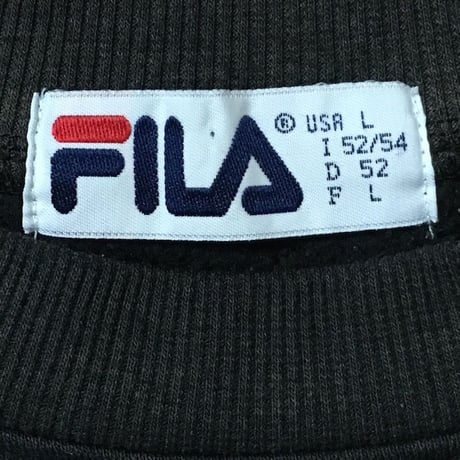 【USED】90'S FILA EMBROIDERY LOGO SEATSHIRT