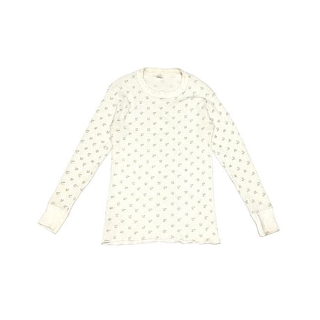 【USED】70's SMALL FLOWER PATTERN THERMAL TOP