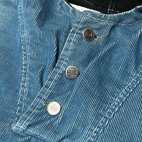 【USED】90'S ANARCHIC ADJUSTMENT CORDUROY ANORAK JACKET "SubBase" SKY BLUE