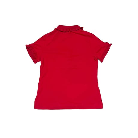 【USED】00's Kasper Group FRILL POLO SHIRT