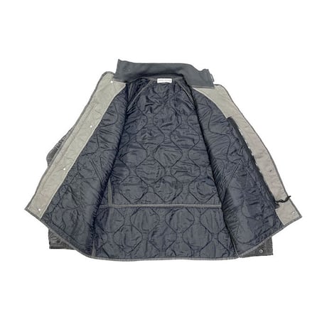 【USED】STONE ISLAND 2005AW DARK GREY NYLON METAL QUILTED JACKET